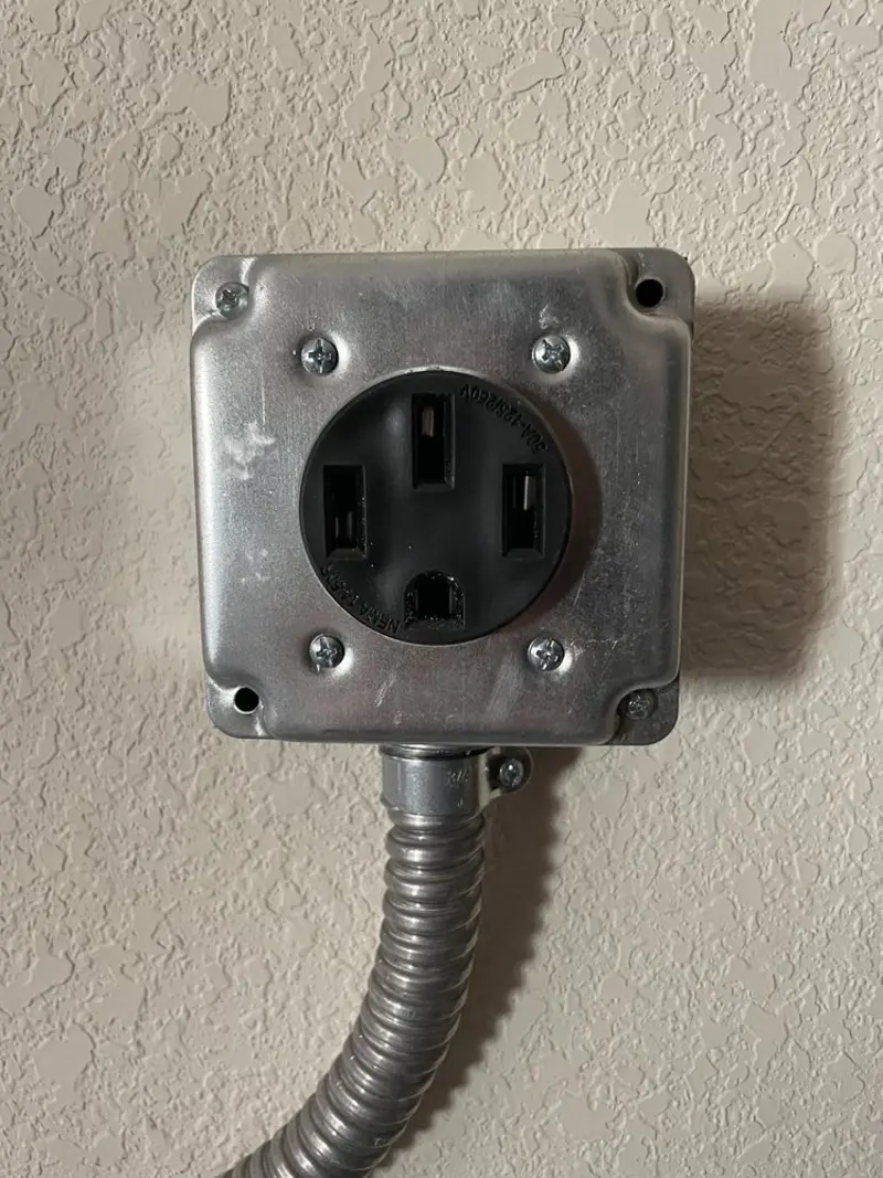 NEMA 14-50 outlet installed for Electrical Panel Upgrade in Marshfield
